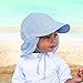 I Play Solid Flap Sun Protection Hat For Unisex (6-18 Months, Infant, Grey)