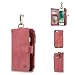 Produktbild Flip Case Handy-Hülle zu Apple iPhone 7 - WALLET BOOK EINFARBIG SPALT-LEDER #02 - Handy-Tasche, Schutz-Hülle, Cover, Handyhülle, Bookstyle, Booklet, Geldbörse, Geldbeutel, Farbe:Deep Pink