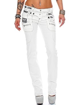 Cipo Baxx Sexy Damen Jeans Stretch Röhre Hose Slim Stright Fit Skinny Hüftjeans Casual verschiedene Varianten...
