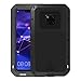 Produktbild Simicoo Huawei Mate 20 Pro Hybrid Aluminium Metall Rahmen Bumper Stoßfest Schutz Militär starkes Silikon Schraube staubdicht stoßen Heavy Duty Gehäuse Hard Handyhülle für Mate 20 Pro Panzerglas displayschutzfolie Gift (Mate 20 Pro, Black)