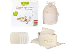 YOUDOIT Kit Eco Chou - Lingettes bébé lavables - Matière - Eucalyptus