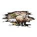 Produktbild strimusimak 3D Effekt Wandaufkleber mit Rhinoceros Muster Design Boden Theater Aufkleber Dekor