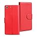Produktbild Sony Xperia M5 Bookstyle Hülle, Conie Mobile PU Leder Schutzhülle Handytasche Bookcase Tasche Premium Klapphülle in Rot