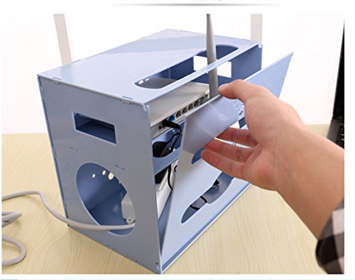 Price comparison product image Midmade Creative Wifi Router Shelf Waterproof Storage Box Power Cord Socket Organiser Box