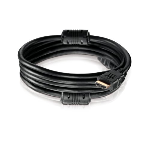HDSupply X-HC010-015E High Speed HDMI Kabel mit Ethernet und Ferriten, HDMI-A Stecker (19-polig) auf HDMI-A Stecker (19-polig), 2-fach geschirmt, vergoldete Kontakte, 1,5m, schwarz - 3