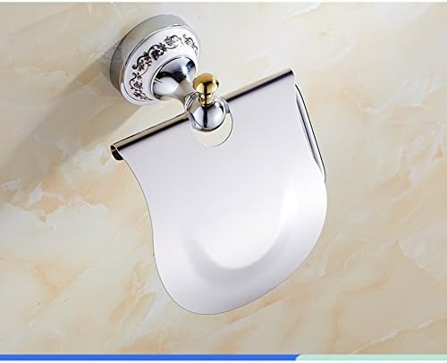 Blue and white porcelain tissue box Toilet roll of toilet paper tray Wipe the toilet paper holder Bathroom towel rack-B