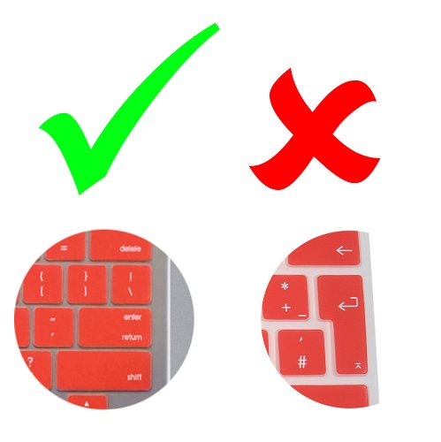 Incutex QWERTY Silikon Tastaturschutz Tastenschutz Kratzschutz für MacBook (US amerikanische Tastenfolge) Grün - 2