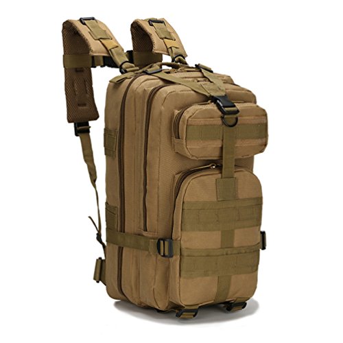 hmilydyk Tactical MOLLE Rucksack army Patrol 3P Military Sport Tasche für Camping Wandern Trekking wasserdicht 25L hautfarben
