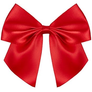 HcvGcm 5 Stück Geschenkschleifen Rot - Große 7 Zoll Schleifen Für Geschenke & Deko