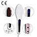 hair straightening brush ,Besmall Instant Magic Silky Straight Hair Styling, Anion Hair Care, Anti Scald, Zero Damage UK Plug (White)