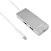 Produktbild OBEST NIU Type-C Dockingstation laptop Multifunktions-Version mit USB-C schnittstelle,2×USB 3.0 Port,1080P HDMI und VGA,RJ45 Ethernet-Anschluss,USB-C Charging Port für Tablets Notebooks Macbook (silver)