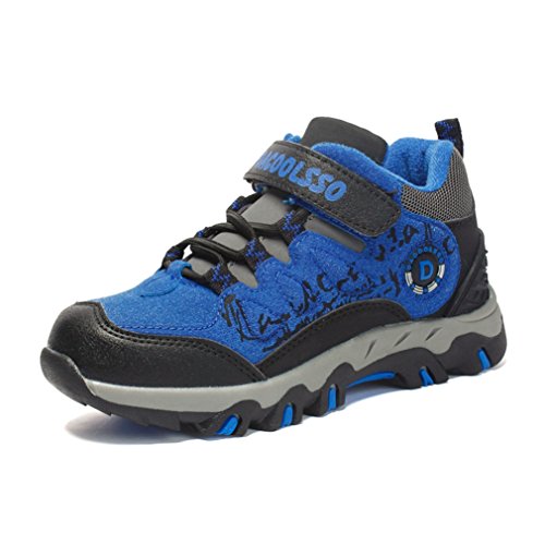 childrens black velcro trainers