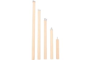 VEEMOON Natürliche Sitzstangenvögel：5 Stück Vogelsitzständer-Set Vogelsitz Aus Holz - Vogelzubehör Im Vogelkäfig Für Papagei,Nymphensittiche, Kanarienvogel