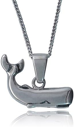 Rose LedburySterling Silver Sperm Whale Pendant, Gift Boxed, made in the UK, hallmarked.