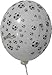 Produktbild Fussball-Motiv Luftballon von Ballonpoint BMR100-51H-SP04 Ø~32cm Fussball bedruckte Luftballons, Rundum-Druck (5seitig) mit unserem Eigenmotiv bedruckter Fussball-Luftballon 15 Stück, Umfang 100cm , ohne Zubehör, Ballonfarbe WEISS , Druck in Schwarz.