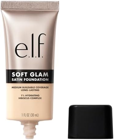 e.l.f. Soft Glam Satin Foundation, Medium Coverage, Long Lasting and Modulable for a Smooth Satin Finish, Vegan & Cruelty-Free, 11 Fair Neutral