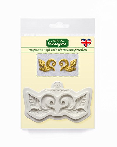 Leaf Swirl – Katy Sue Designs Silikonform für Tortendekorationen Cupcakes Fondant und Zuckerwaren