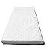 SUZY Microfibre Hypoallergenic Crib Mattress 89 x 38 x 4cm Thick (Square Corners) : Reversible