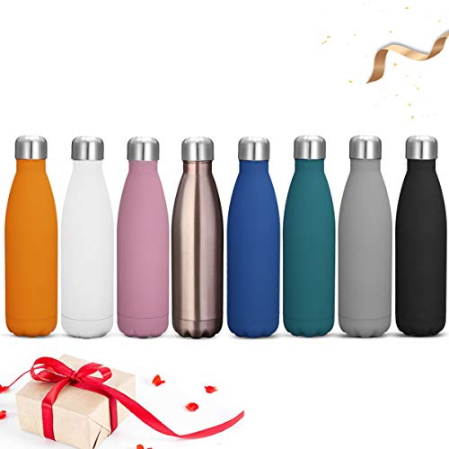 KING DO WAY Portatile Borraccia in Acciaio Termica Bottiglia d'Acqua Sportive 500ml per Mantenere Caldo e Freddo