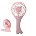Produktbild elecfan Mini Portable USB Gebühr Schreibtisch Ventilator Faltbare Klimaanlage USB Akku Handgebläse für Home Office Outdoor Fan (Rosa)
