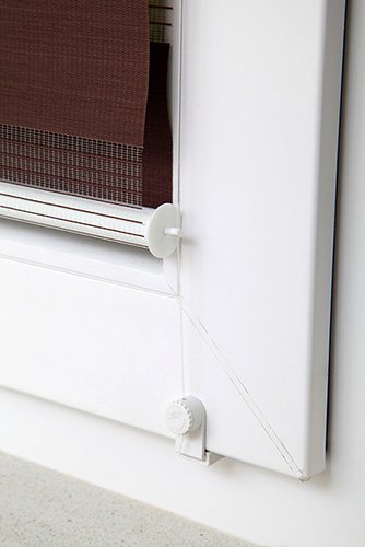 NEU! DOPPELROLLO DUOROLLO KLEMMFIX JALOUSIE ROLLO OHNE BOHREN SEILFÜHRUNG (Weiß, 98/140) - 5