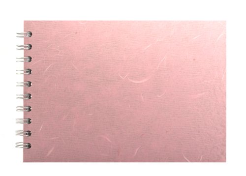 A5 Pink Pig Skizzenbuch - Weißes Papier Mulberry Abdeckung