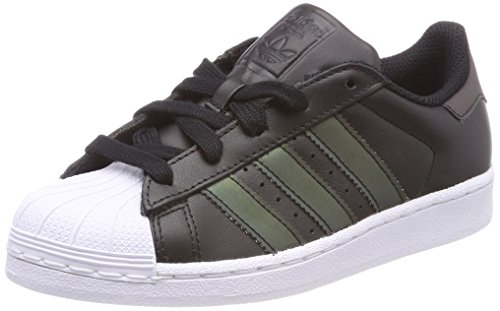 adidas Unisex-Kinder Superstar Fitnessschuhe, Schwarz (Negbas/Negbas/Ftwbla 000), 35 EU adidas Unisex-Kinder Superstar Fitnessschuhe, Schwarz (Negbas/Negbas/Ftwbla 000), 35 EU