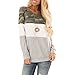 Price comparison product image YIHANK Blouse for Women,Camouflage Splicing Casual T Shirt Ladies Loose Long Sleeve Top Topic Sweaters Hoodie Blouse Top T Sweatshirt Hoodies Pullover Mens Night Sweats