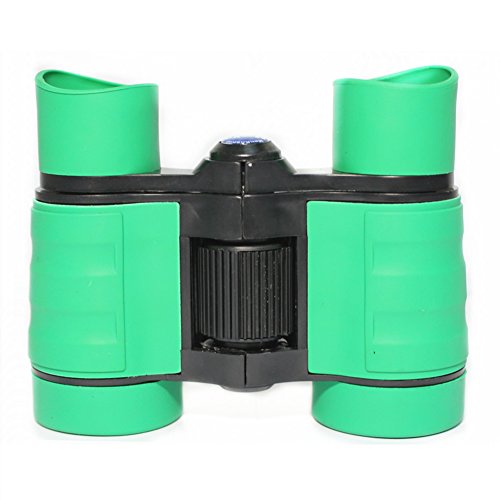 Kids Binoculars Compact Mini Binoculars for Children, Rubber 4x30 Adjustable Lightweight Binoculars Telescope Toy, Children Educational Toys for Bird Watching, Outdoors, Climbing by Mankn