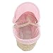 Isabella Alicia Popcorn Dolls Moses Basket (Pink)