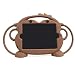 Produktbild CHIN FAI für Ipad Mini 5/4/3/2/1 Hülle, doppelseitige Monkey Cartoon Shockproof Silicone Tablet Schutzhülle, mehrere Betrachtungswinkel Freistehende Hülle für Apple 7.9 Zoll IPad Mini 1/2/3/4/5(Braun)