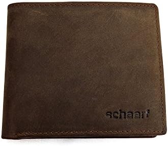Suede Effect Brown Men's Leather Wallet