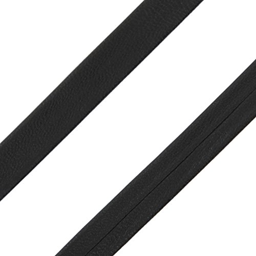 AURORIS – 1m weiches flaches Nappalederband gefaltet 10×1,5mm Farbe: schwarz - 2