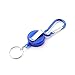 Price comparison product image Telescopic Keychain,Winkey Retractable Key Chain Badge Reel - Recoil Carabiner ID Ski Pass Holder for Women Men and Hiker (Blue)