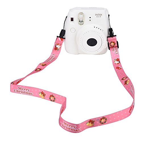 Shaveh Correa de la Camara Bandolera para Fujifilm Instax Mini 25/50/7/8/9/90 Mini 9 Cámara de película instantánea(36 Pulgadas,Navidad)