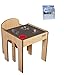 Little Helper 4-in-1 ArtStation Child Desk, Blackboard and Easel, 3 – 6 Years, Red