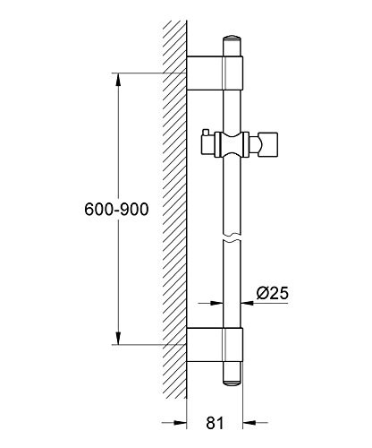 GROHE Brausestange 900 mm 28819001 - 2