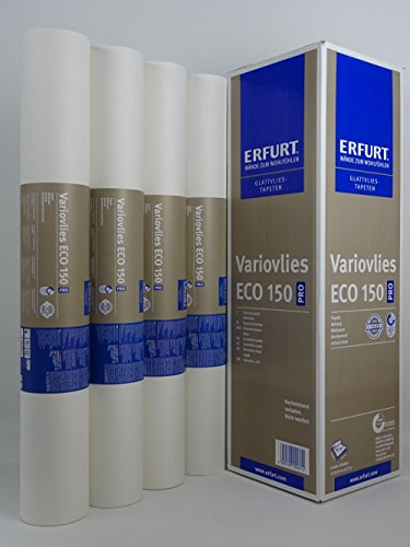 WACOLIT-SET 12 Rollen 225m² ERFURT Eco Vlies 150g, Variovlies Malervlies überstreichbare Vliestapete