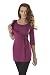 Purpless Maternity Lovely 2in1 Maternity And Nursing 3/4 Sleeved Wrap Top 7035 Variety Of Colours (UK 8, Dark Pink)