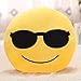 Produktbild Strung 32cm weicher Emoji Smiley Emoticon Gefüllte Plüschtier Puppe Kissenbezug Kissenbezüge Dekorative Kissenbezug Dekokissen Sofakissen Lendenkissen Wurfkissenbezug Kissenhülle