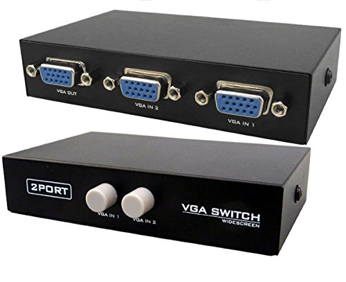Rts™ Premium Quality 2 Port Manual VGA Splitter 2 Year Warranty with Rts (Radhey Techno Services) RS.329 (67.00% Off) - Amazon