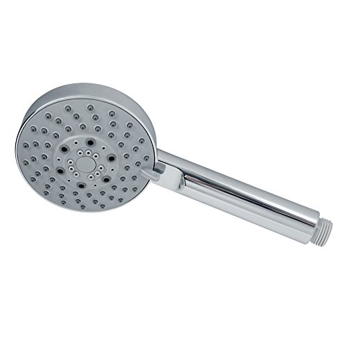 Hochwertiger Duschkopf | Handbrause im eleganten runden Design | Brausekopf mit 3 Strahleinstellungen | Verchromte Duschkopfbrause - 4