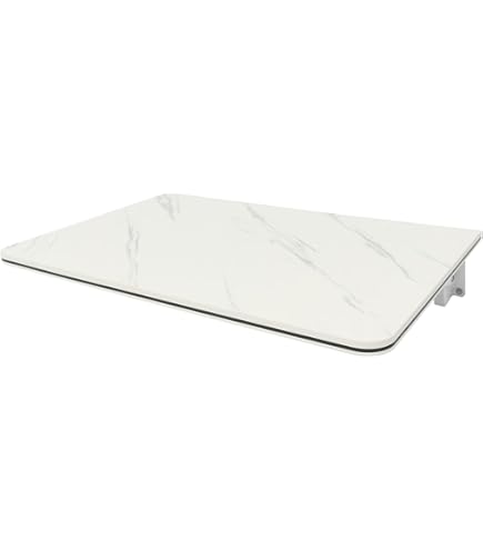 CAWI Stevige wandklaptafel van massief hout: ruimtebesparend, opvouwbare keukentafel en zwevend bureau, gelamineerde MDF-klaptafel