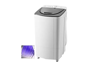 DFANCE 10kg Spin Dryer, Energy&Power Saving Spinner, 360° blue light, 2800 RPM Portable Clothes Dryer, Gravity Drain dryer