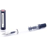 Stylo Plume TWSBI VAC Mini - Plume B, Démonstrateur à Piston, Système Vacuum - 26g