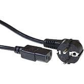 ACT 1.5m IEC Power Cable, C13 Cable, PC Power Cable, CEE 7/7 to C13 3 Pin - Grounding Contact - AK5012 Black