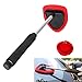 Produktbild MASO Auto-Scheibenreinigungswerkzeuge, Verstellbarer Griff, für Fenster, Glasreinigungsbürste, Werkzeug, für Zuhause, Küche, mit Tuch und langem Griff, Rot (1 Stück)