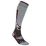 Fly 2014 Motocross / MTB Socken - En Dick Grau/Schwarz/Rot:...