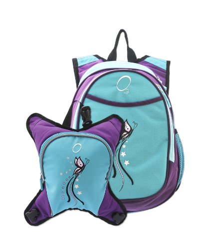 Preisvergleich Produktbild O3 O3DBPCA004 Innsbruck Backpack, Wickeltaschen Rucksack mit Wickelunterlage und Flaschenwärmer, Schmetterling
