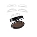 HENGSONG Eyebrow Stamp Powder Perfect Eyebrow Power Seal Nature Eye Brow Powder Cosmetic Kit (Dark brown)